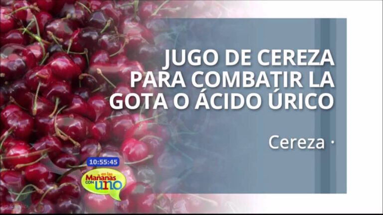 Descubre cómo las cerezas combaten el ácido úrico en solo 70 caracteres