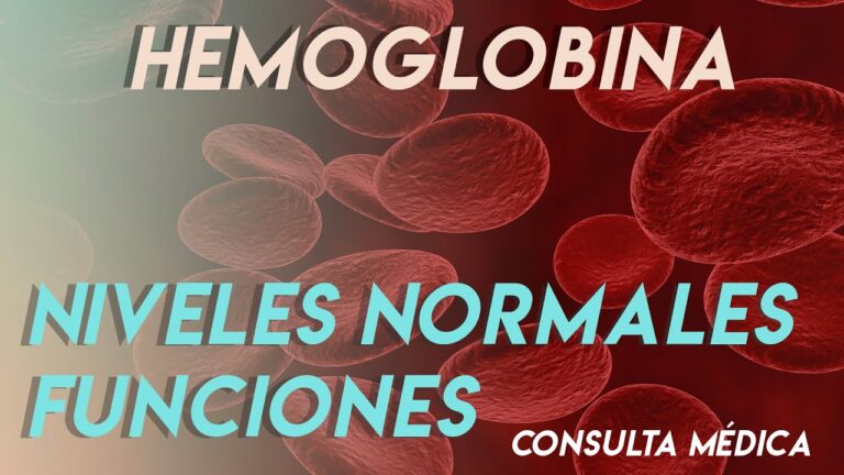 Descubre: &iquest;Cu&aacute;l es el nivel normal de hemoglobina en sangre?