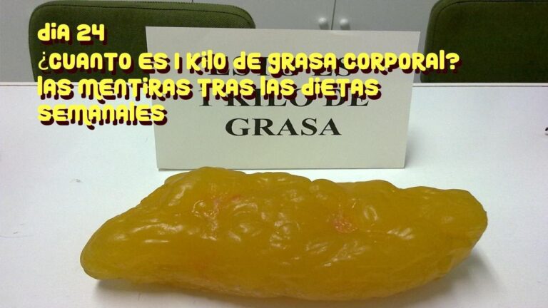 Descubre cuánto pesa realmente un kilo de grasa en tu cuerpo