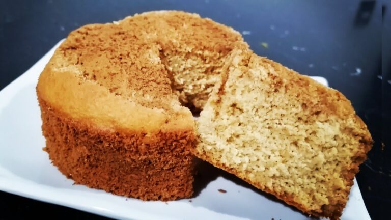 Delicioso bizcocho de avena con sabor a vainilla, el capricho saludable perfecto