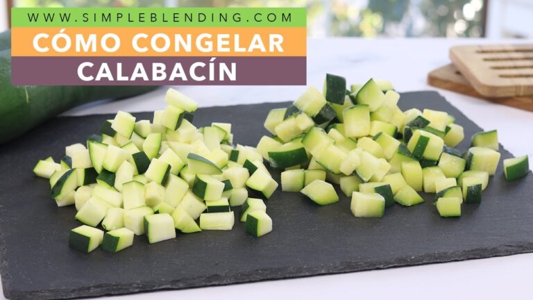 Aprende el truco definitivo para congelar calabac&iacute;n verde en solo minutos