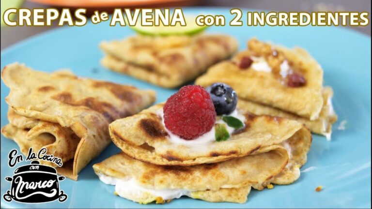 Delicioso y saludable: crepe de avena sin huevo ¡Disfruta sin remordimientos!